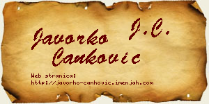 Javorko Čanković vizit kartica